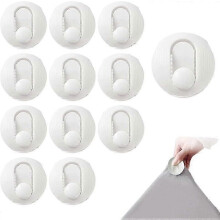 Bedding Fasteners, No-Sew Duvet Cover Clips 12-Pack, Skin-Friendly Plastic Grips for Comforter Curtains