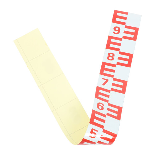 3Pcs PVC Water Level Measuring Sticker Red Reflective Self Adhesive 1