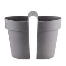 Hanging Resin Planter for Balcony Railings, Breathable Waterproof with Drainage Hole to Prevent Root Rot, Lightweight