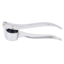 Prensa de ajos de acero inoxidable con mango ergonómico, apta para lavavajillas y resistente a la corrosión, 15,5 cm.