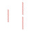 3Pcs PVC Water Level Measuring Sticker Red Reflective Self Adhesive 6