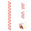 3Pcs PVC Water Level Measuring Sticker Red Reflective Self Adhesive 10