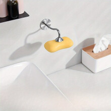 Wall Mounted Bathroom Shelf with Soap Dispenser, Stainless Steel Storage Rack with Drain Holes