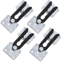 Connecteurs robustes pour canapés d'angle, lot de 4, en fer antirouille de 3 mm, extensibles et réglables pour meubles de salon modulables