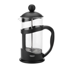 French Press Coffee Pot with Borosilicate Glass Rust-Proof Stainless Steel Filter 350ml, Ergonomic Heat Insulated Handle