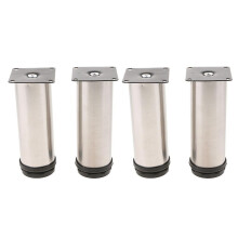 Sturdy Stainless Steel Adjustable Furniture Legs, 15cm Set of 4, for Sofa Cabinet with Precision Height Adjustment (0-15mm)