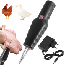 Depilador Elétrico de Frango com Cabeça de Aço Inoxidável, Ferramenta Portátil para Remoção de Penas Longas e Curtas de Aves