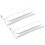 4Pcs Glasses Case White Slim Sunglasses Storage Box Protective 2