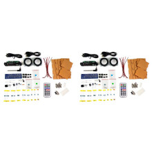 2X Kit de Alto-Falante DIY com Rádio FM 87,5-108MHZ Kit de Prática de Projeto de Solda DIY Conjunto de Solda Eletrônico