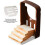 Adjustable Bread Cutter, Bladeless and Foldable Design for Compact Storage, Household Plastic Bread Slicer 1