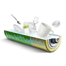 Portable Ultrasonic Dishwasher for Small Sink, No Installation Needed with 15-Minute Timer and High-Pressure Oxidising Bubble Cleaning