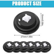 Valve Diaphragm Washer, Rubber Construction Universal Fit for Inlet Valve Repair, 27mm 6-Piece Set