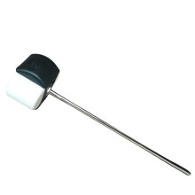 Bass Drum Pedal Beater Hammer Double Sided Felt and Rubber Head Stainless Steel for Acoustic and Electronic Drums