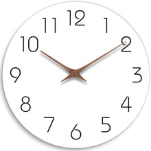Cement Dial Digital Wall Clock Featuring Bold 3D Numerals - Minimalist Modern Design for Clear Visibility in Living Spaces