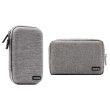2x BOONA Travel Storage Bag Multifunctional Storage Bag for Laptop Power Adapter Power Bank Data Cable Charger Gray