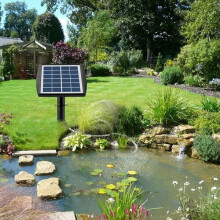 Bomba de Oxigênio Solar com Tempo de Funcionamento de 32 Horas com Bateria de 2200mAh, Saída de Bolhas de 0.8L/MIN para Piscinas e Lagoas