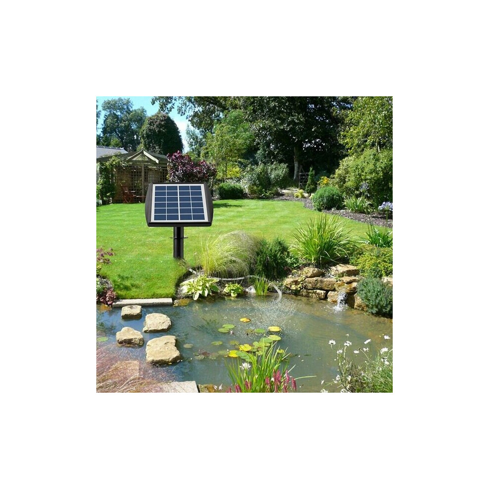 Solar Oxygen Pump with 32H Runtime from 2200mAh Battery, 0.8L/MIN Bubble Output for Pools Ponds