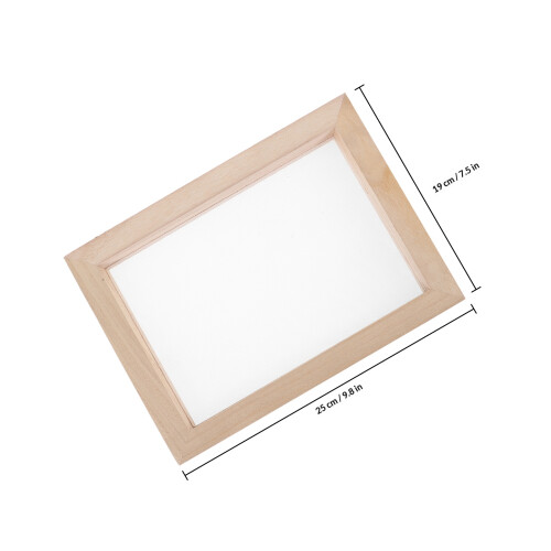 One Set Wooden Paper Making Frame And Mold With Hammer Base Plate 1