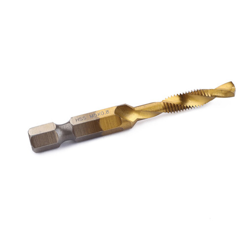 6pcs Stubby Drill Bits Precision Titanium Coated Drill Set 2