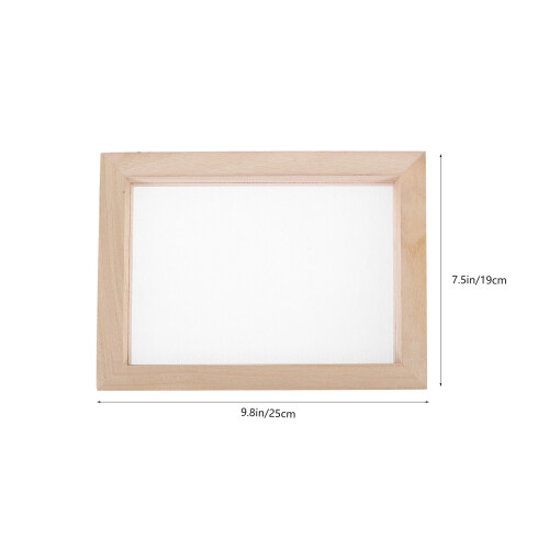 One Set Wooden Paper Making Frame And Mold With Hammer Base Plate 2