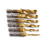 6pcs Stubby Drill Bits Precision Titanium Coated Drill Set 5