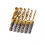 6pcs Stubby Drill Bits Precision Titanium Coated Drill Set 6