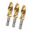 6pcs Stubby Drill Bits Precision Titanium Coated Drill Set 9