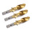 6pcs Stubby Drill Bits Precision Titanium Coated Drill Set 10
