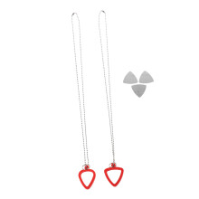 Adjustable Silicone Guitar Pick Holder Necklace Stylish Pendant for Musicians Secure Pick Storage