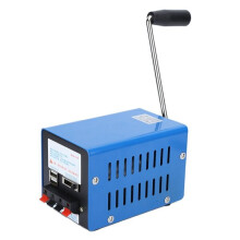 Manual Hand Crank Generator, 20W High Torque with 6 Voltage Options (3V-15V), Metal Construction for Emergency Kits Off-Grid Power
