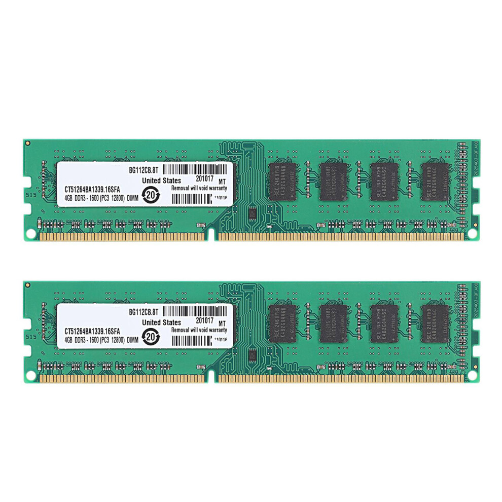 2X DDR3 4GB Memory Ram PC3-12800 1.5V 1600Mhz 240 Pin Desktop Memory DIMM Unbuffered and Non-ECC for  Motherboard-image-OPC-PSQTYTK-NEW
