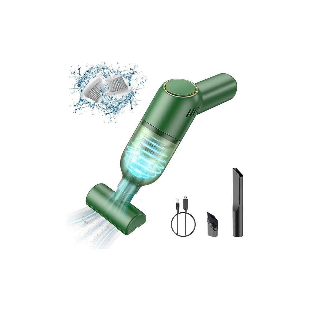 Handheld Vacuum Cleaner Cordless With Powerful Suction, 3 Nozzles Compatible With Upholstery And Tight Spaces 6901508550216