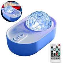 Star Projector with 3 White Noise Sounds Bluetooth Speaker, 43 Projection Modes, Remote Timer, Dimmable Night Light for Sleep and Relaxation