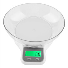 Precision Kitchen Scale 0.1g Accuracy 1g to 5kg ABS Plastic Baking Food Scale with Auto-Off and LCD Screen