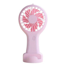 Portable USB Fan, 3 Speed Settings, Quiet Operation, Lightweight Personal Fan for Home Office Outdoor Use, Pink