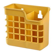 Set portacoltelli e bacchette, scatola porta posate in PP con design cavo e foro di drenaggio, supporto per cucchiai e bacchette, 14 x 7 x 13 cm