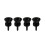 4Pcs Metal Guitar Strap Lock Buttons Set with Secure Strap Retention and Durable Construction 1
