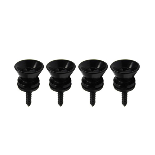 4Pcs Metal Guitar Strap Lock Buttons Set with Secure Strap Retention and Durable Construction