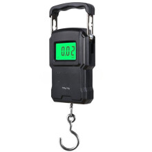 75kg/10g Tape Measure Digital Scale Portable Digital BackLight Fishing Hanging Hook Scale with 1M Ruler