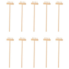 Conjunto de vassoura de bambu para jardim Zen, conjunto de 10 ferramentas de areia para decoração de prato de chá, 14 x 3,5 cm