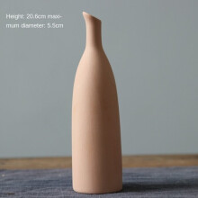 Minimalist White Ceramic Vase Handmade for Dry Flower Arrangement, Nordic Modern Decorative Object for Living Room Shelf
