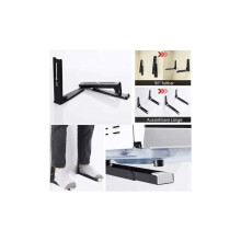 Suporte de Micro-ondas para Parede, Compatível com Todos os Modelos Domésticos, Design de Dobrável em Aço Inoxidável Economiza Espaço na Bancada