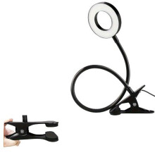 LED Reading Lamp for Eye Protection, USB-Powered with Adjustable Gooseneck and 3 Lighting Modes