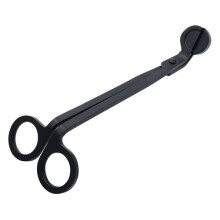 Coupe-mèches en forme de cœur, outil à long manche en acier inoxydable de 17,5 cm pour couper les mèches de bougies