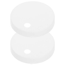 Toilet Seat Bolt Covers 65mm, White Plastic Pair for Hidden Screws, Easy Installation Bathroom Upgrade