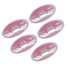 Set da 5 fili di saldatura in rame, 1 m, per rimozione rapida del calore, assorbitore di stagno, strumento