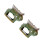 2Pcs Home Ceramic Incense Holder Therapy Burner 3