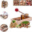 Leverage Nut Cracker for Pecans Walnuts Hazelnuts, Adjustable Groove Saves Effort, Keeps Nut Meat Intact, Steel Construction 1