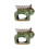 2Pcs Home Ceramic Incense Holder Therapy Burner 4