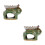 2Pcs Home Ceramic Incense Holder Therapy Burner 7